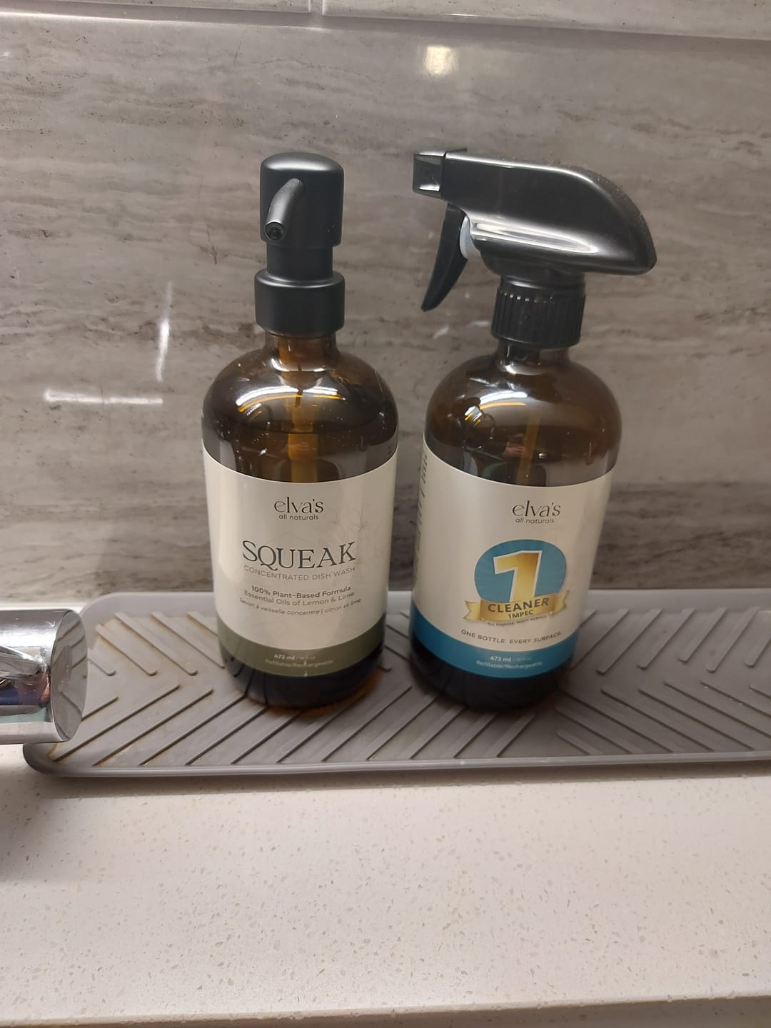 Customer photo review of SQUEAK – Ultra-Concentrated Lemon Lime Dish Soap