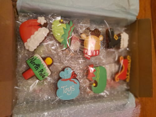 Customer photo review of Advent Set - 24 Christmas Biscuits (individually wrapped)
