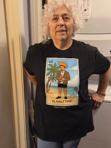 Customer photo review of El Halftime OG T-Shirt