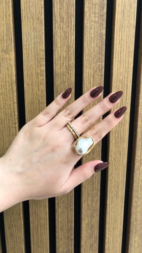 Customer photo review of Shimmer Petal - Short Almond - 30 Adet Takma Tırnak