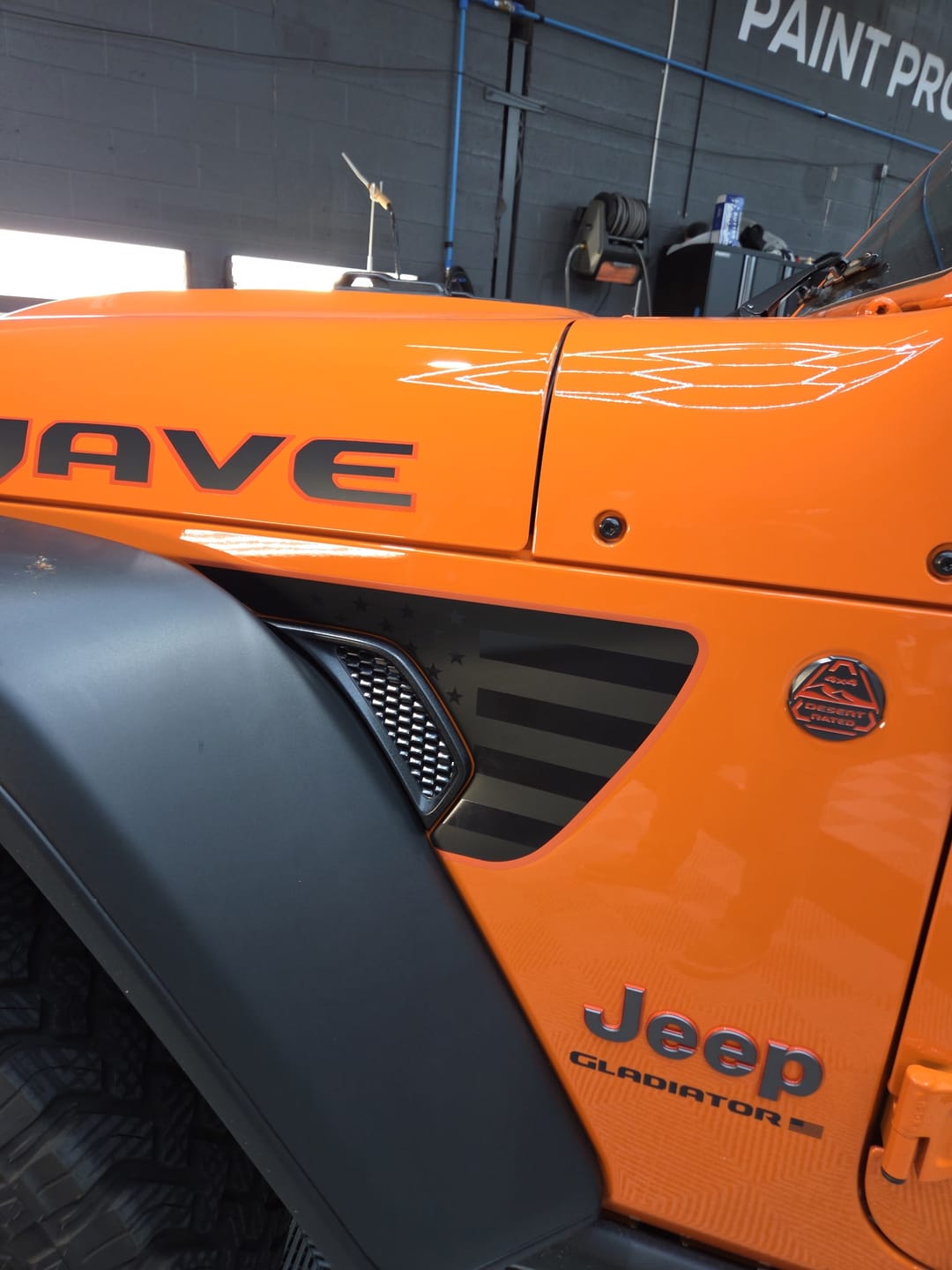 Customer photo review of Premium Fender Vent Decal Set | Black Flag - fits Wrangler JL & Gladiator JT