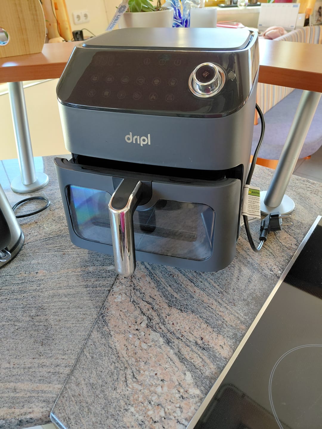 Customer photo review of Dripl Heißluftfritteuse 5,7L mit LCD Touchscreen