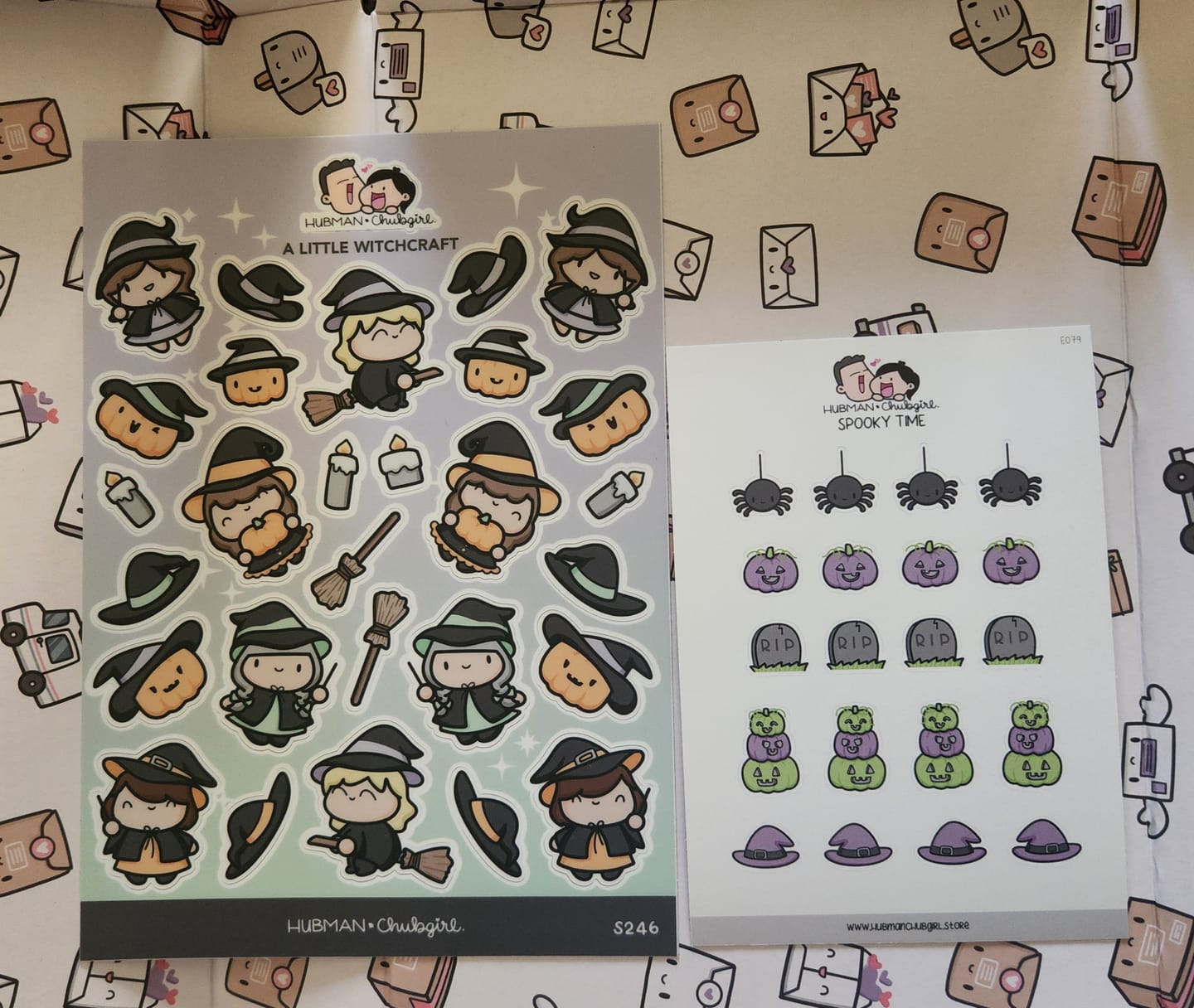 Customer photo review of Spooky Time Planner Stickers
