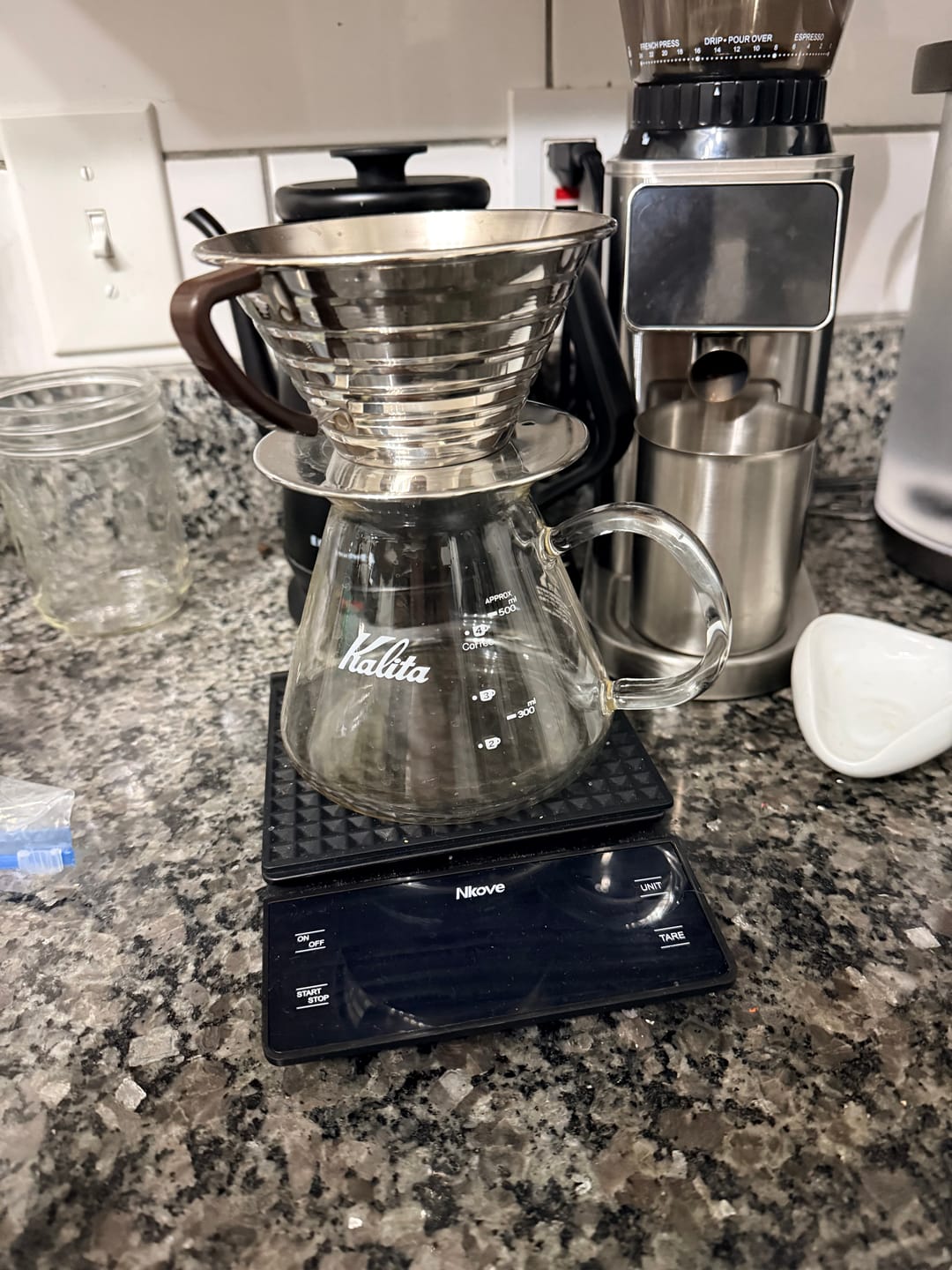 Customer photo review of Kalita Wave 185 Coffee Pour Over Kit - Stainless Steel