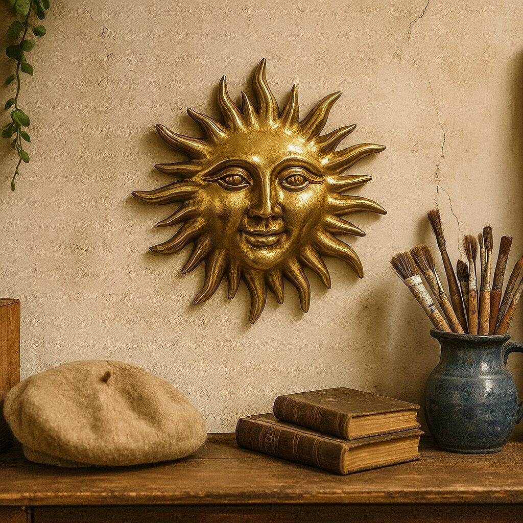 Customer photo review of Premium 100% Pure Brass Sun Face Surya Mukh Wall Hanging Idol Sculpture Vastu Remedy — Handcrafted Brass God Idol for East Direction Dosh Correction, Fame & Positive Energy | Vastu Mandir