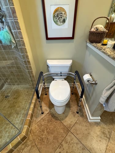 Customer photo review of Toilet Safety Rail (350lb)