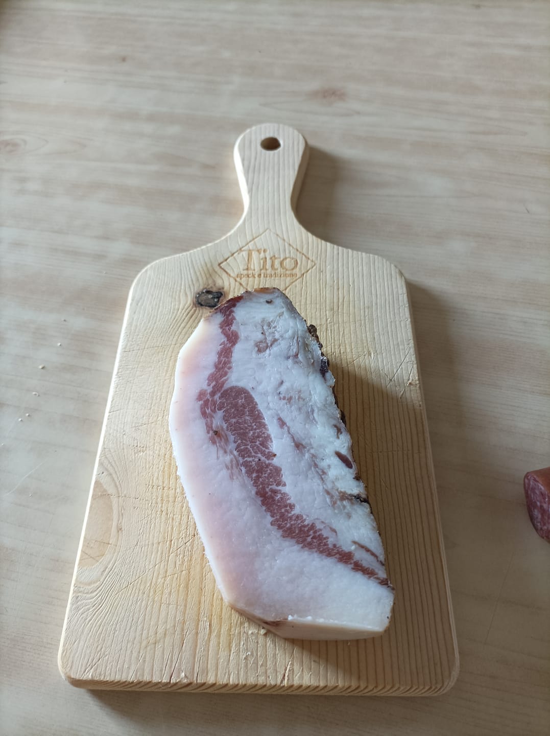 Customer photo review of Guanciale