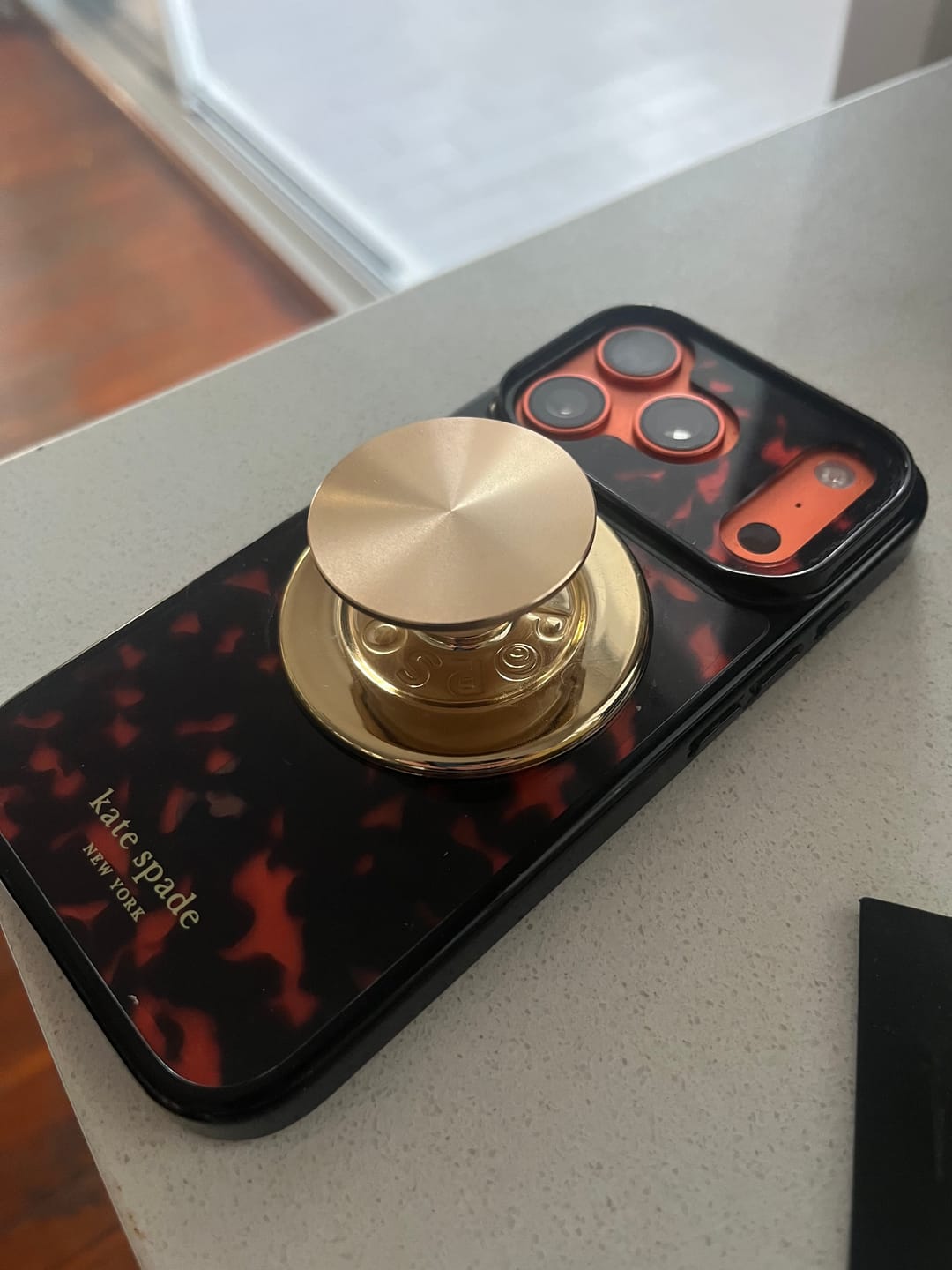 Customer photo review of Kate Spade Tortoise MagSafe Case for iPhone iPhone 17 Pro