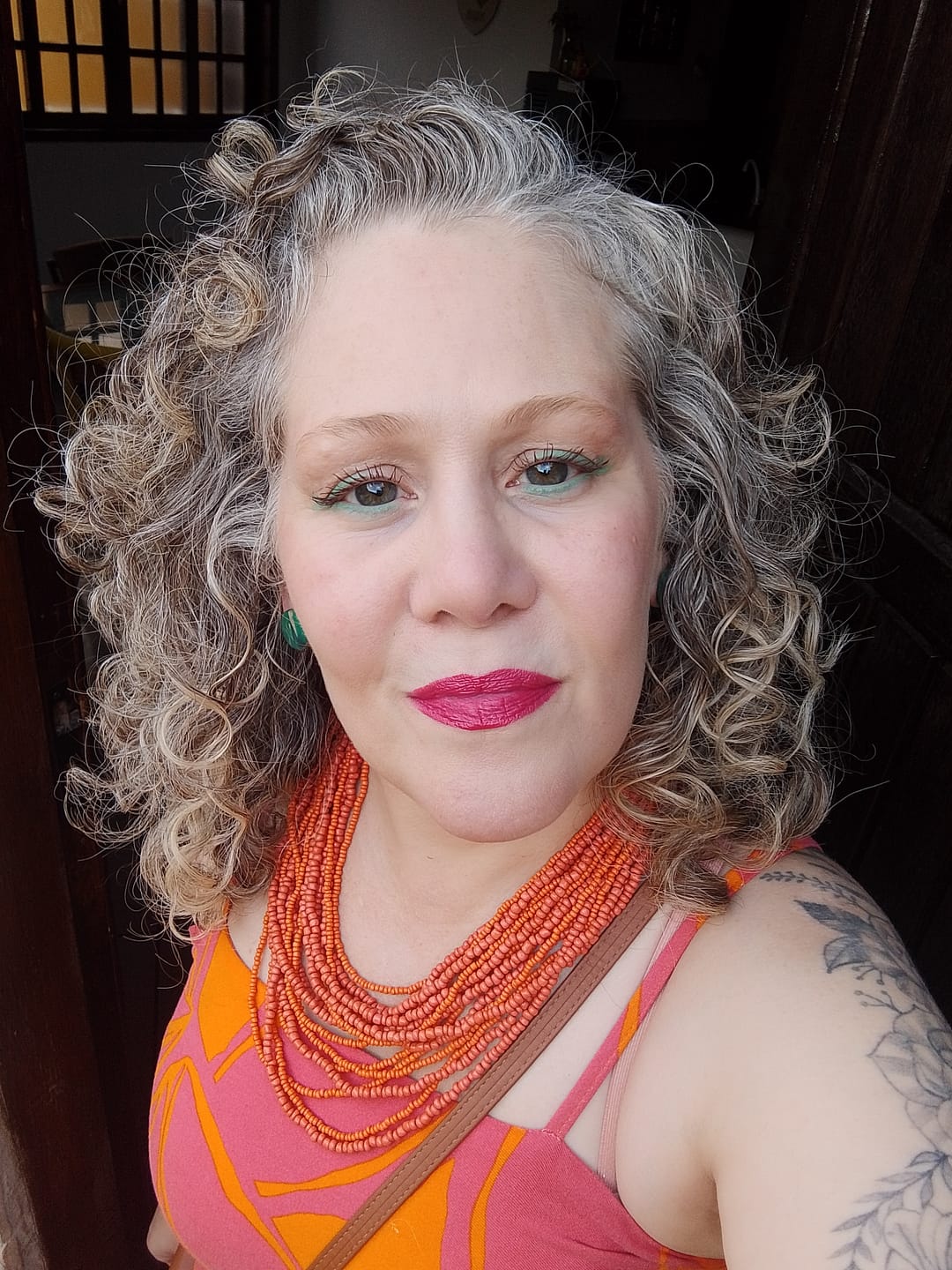 Customer photo review of Máscara para Cílios Big No Panda Cherry - Bordô