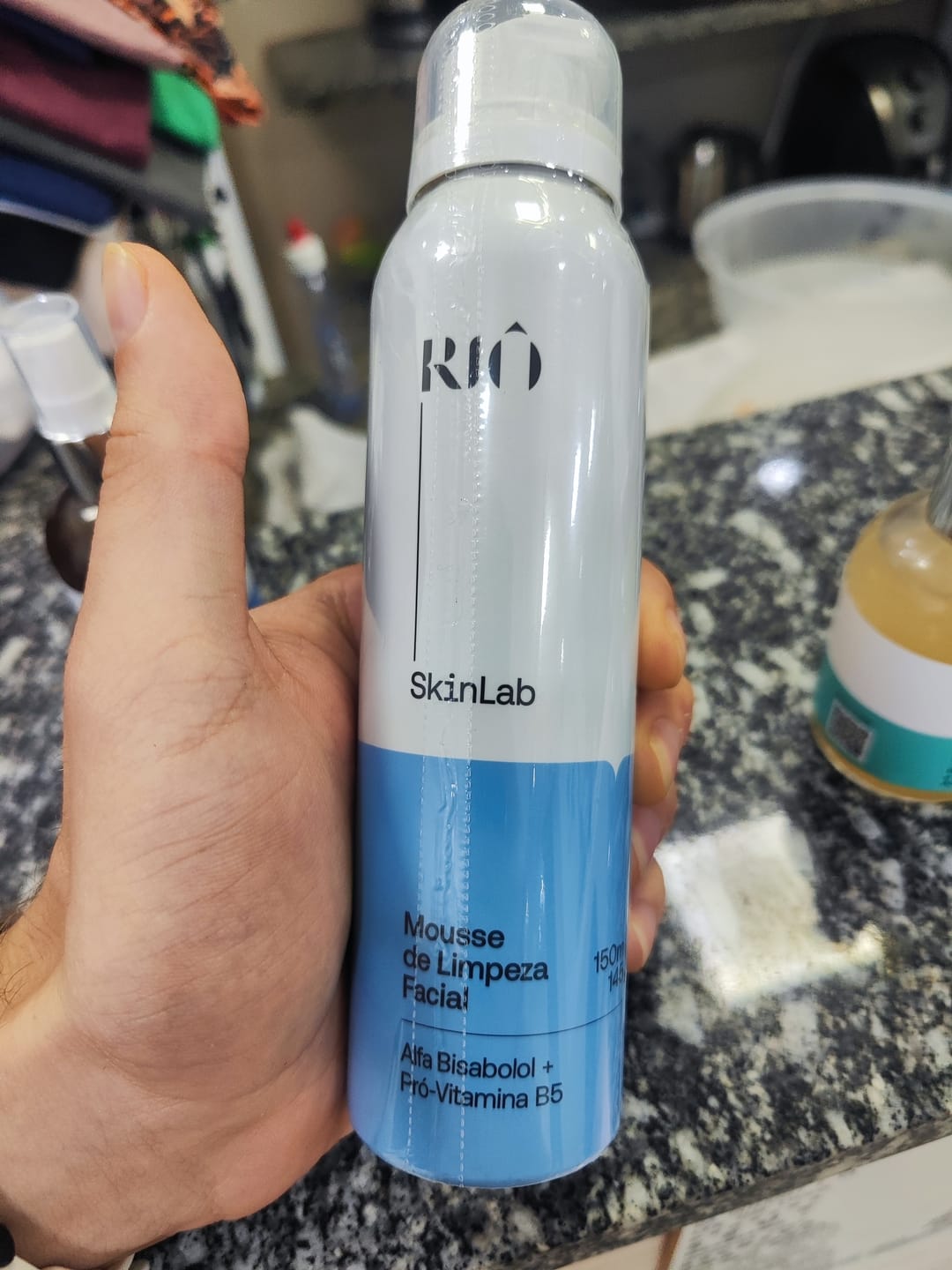 Customer photo review of Mousse de Limpeza Facial