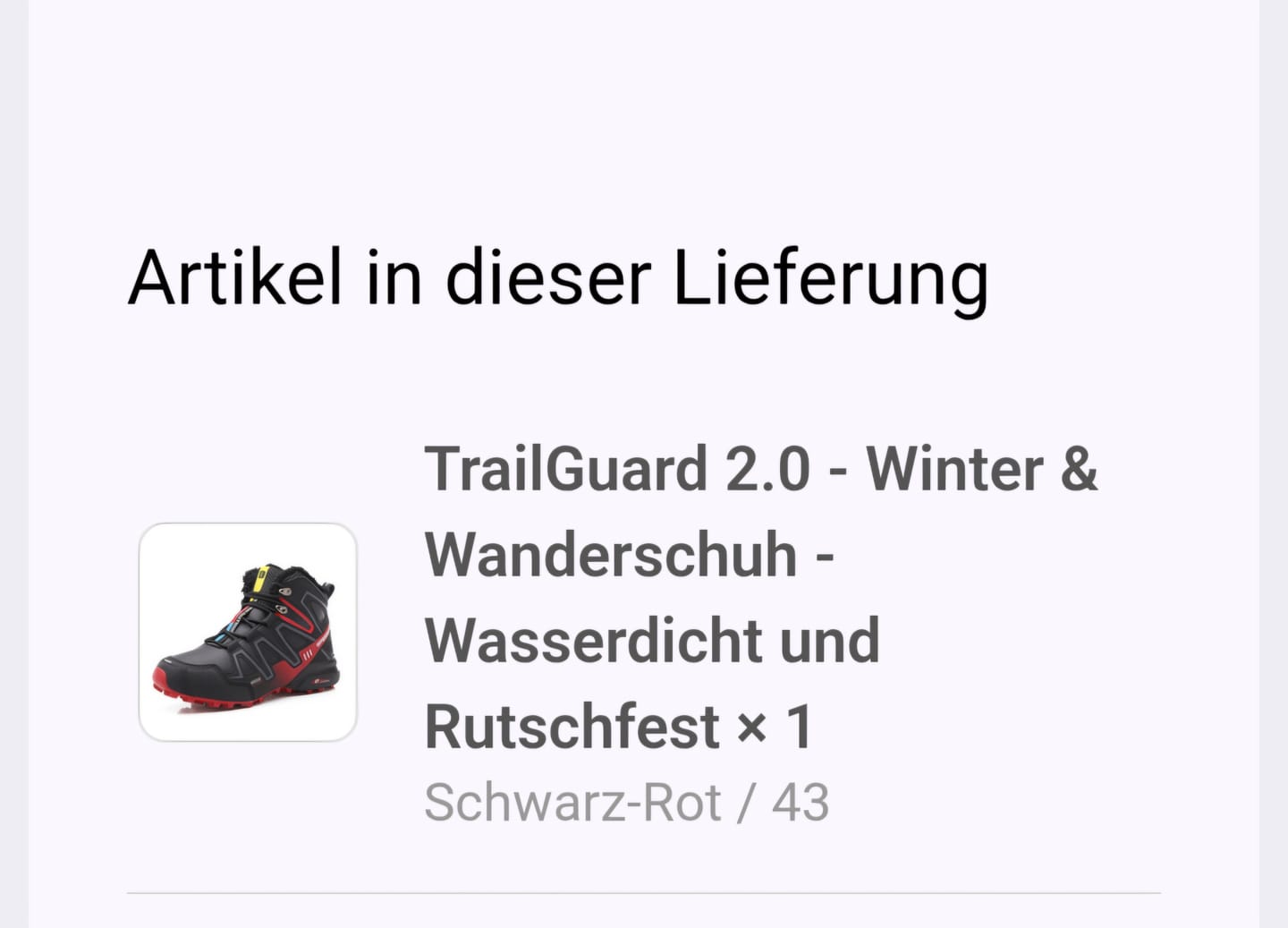 Customer photo review of Gutscheincode - Für dich oder deine Liebsten
