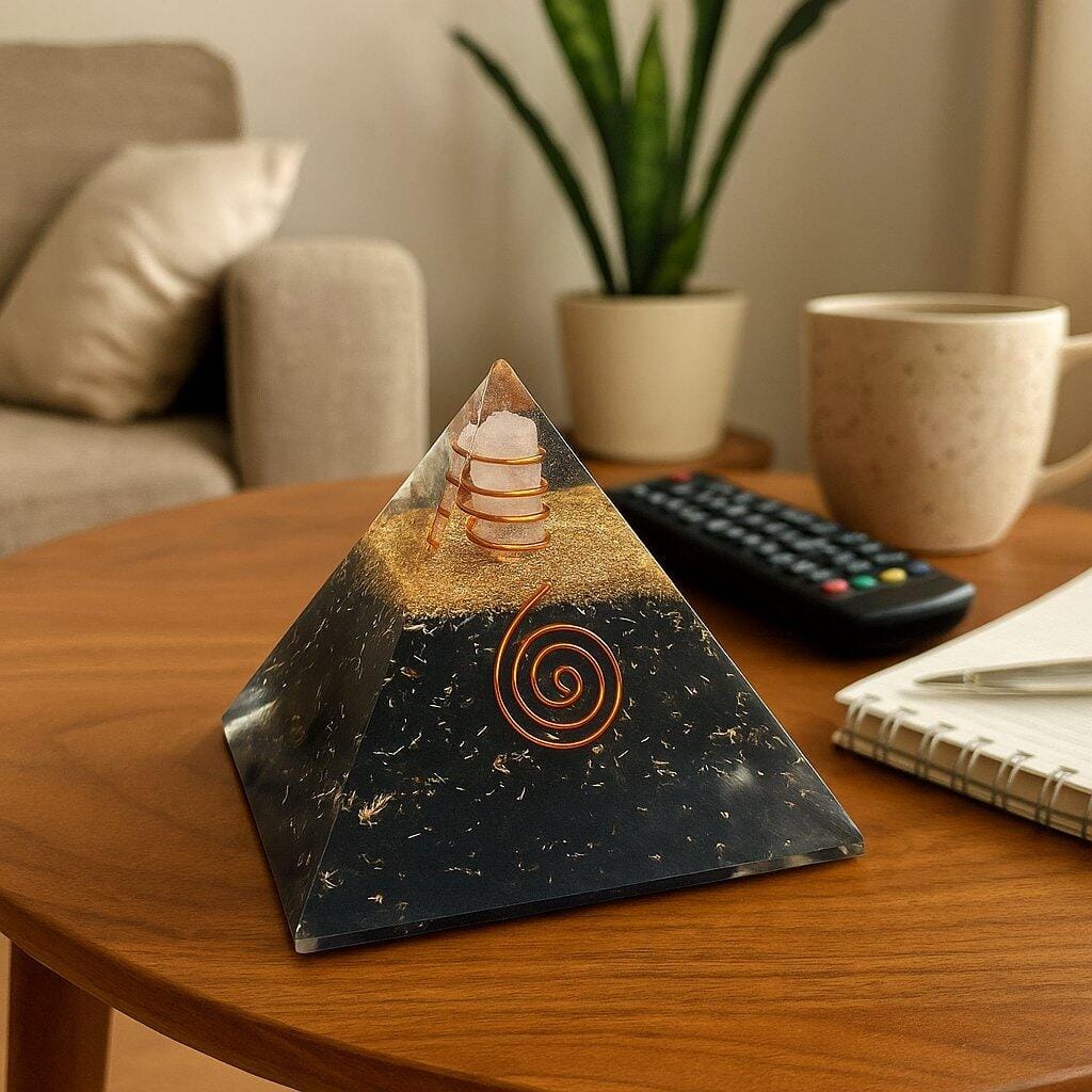 Customer photo review of Black Tourmaline Protection Pyramid for Vastu Dosh Correction & Negative Energy Removal
