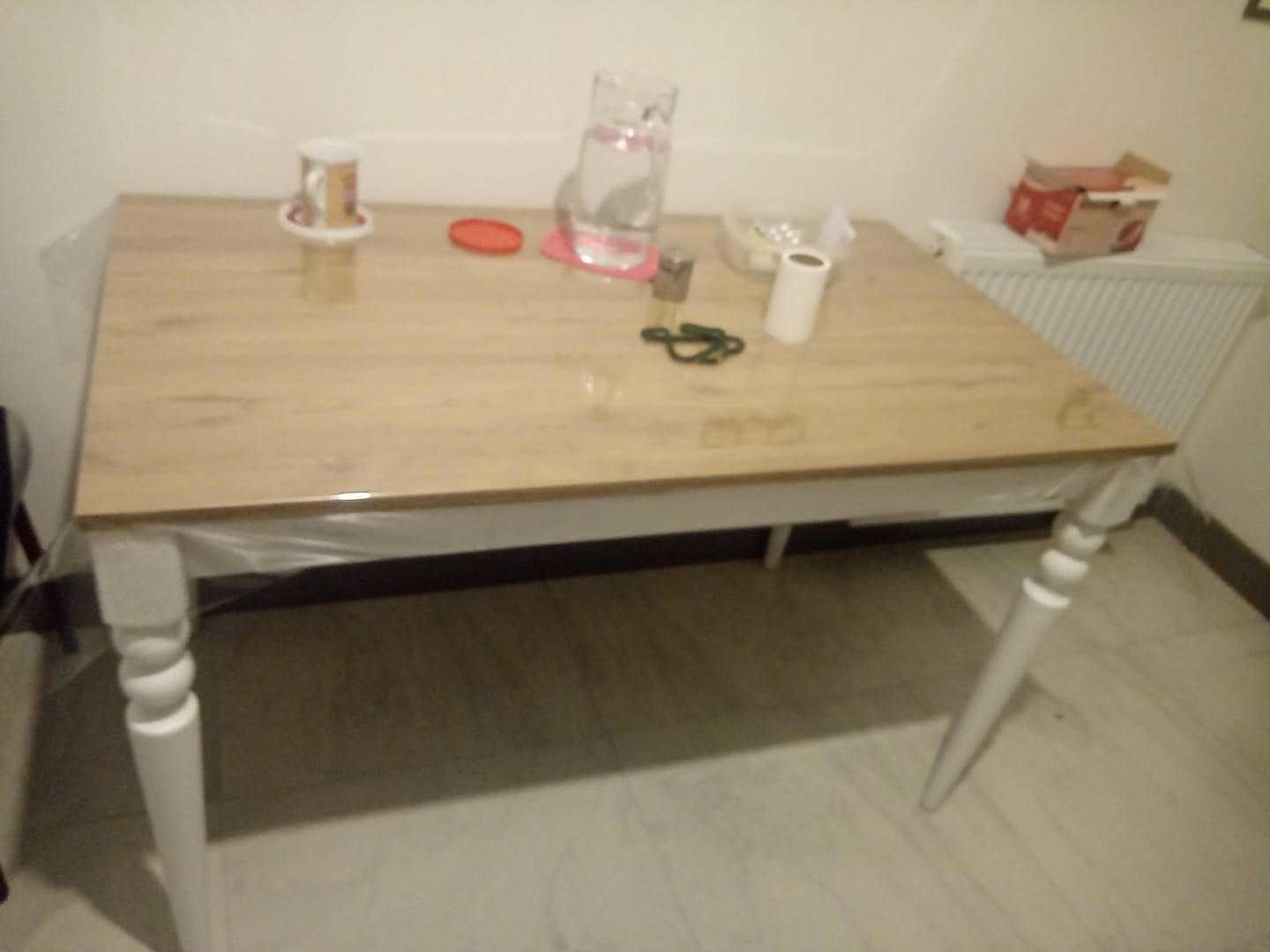 Customer photo review of Rani JA104 Mutfak Masası Yemek Masası Sepet Ceviz - Beyaz