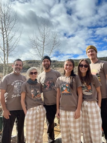 Customer photo review of F-Caw-F I'm Hiking T-shirt