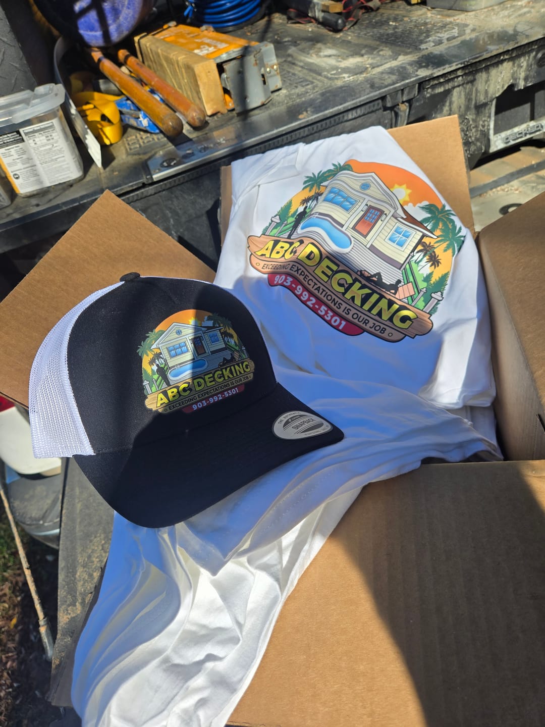 Customer photo review of Custom Hats