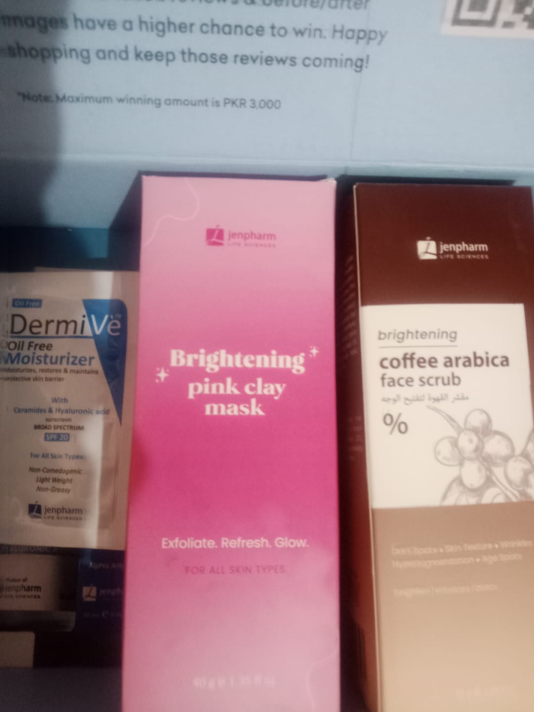 Customer photo review of Brightening Pink Clay Mask