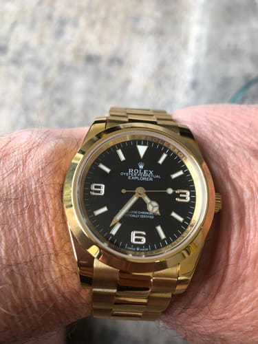 Customer photo review of EXPLORER GOLD CASE 41MM