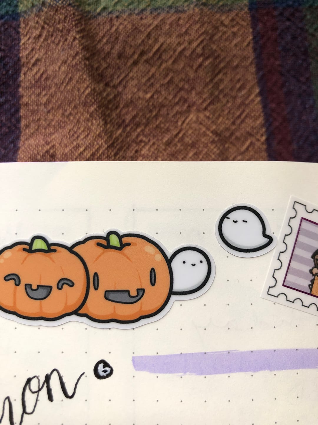Customer photo review of Spooky Jack-o-Lanterns Sticker Sheet