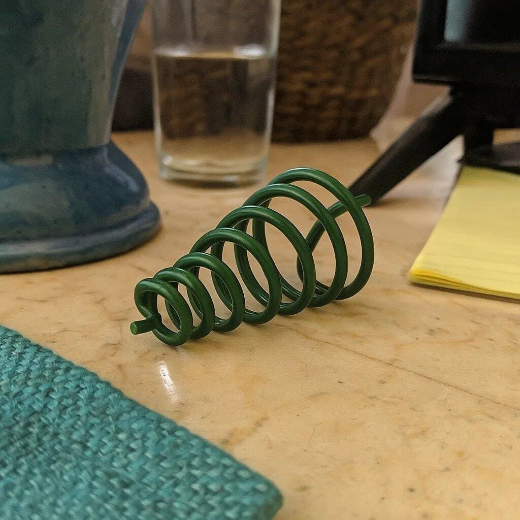 Customer photo review of Green Metal Vastu Spring – Anti-Clockwise/Clockwise | Air Element Energy Booster | 100% Metal Vastu Remedy Tool by Vastu Mandir