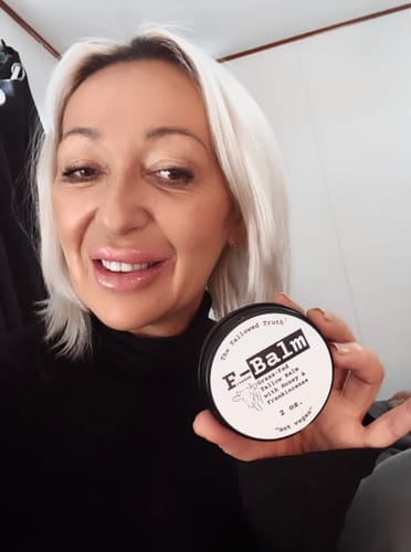 Customer photo review of F-Balm - Premium Anti-aging Tallow Balm - 2 oz.