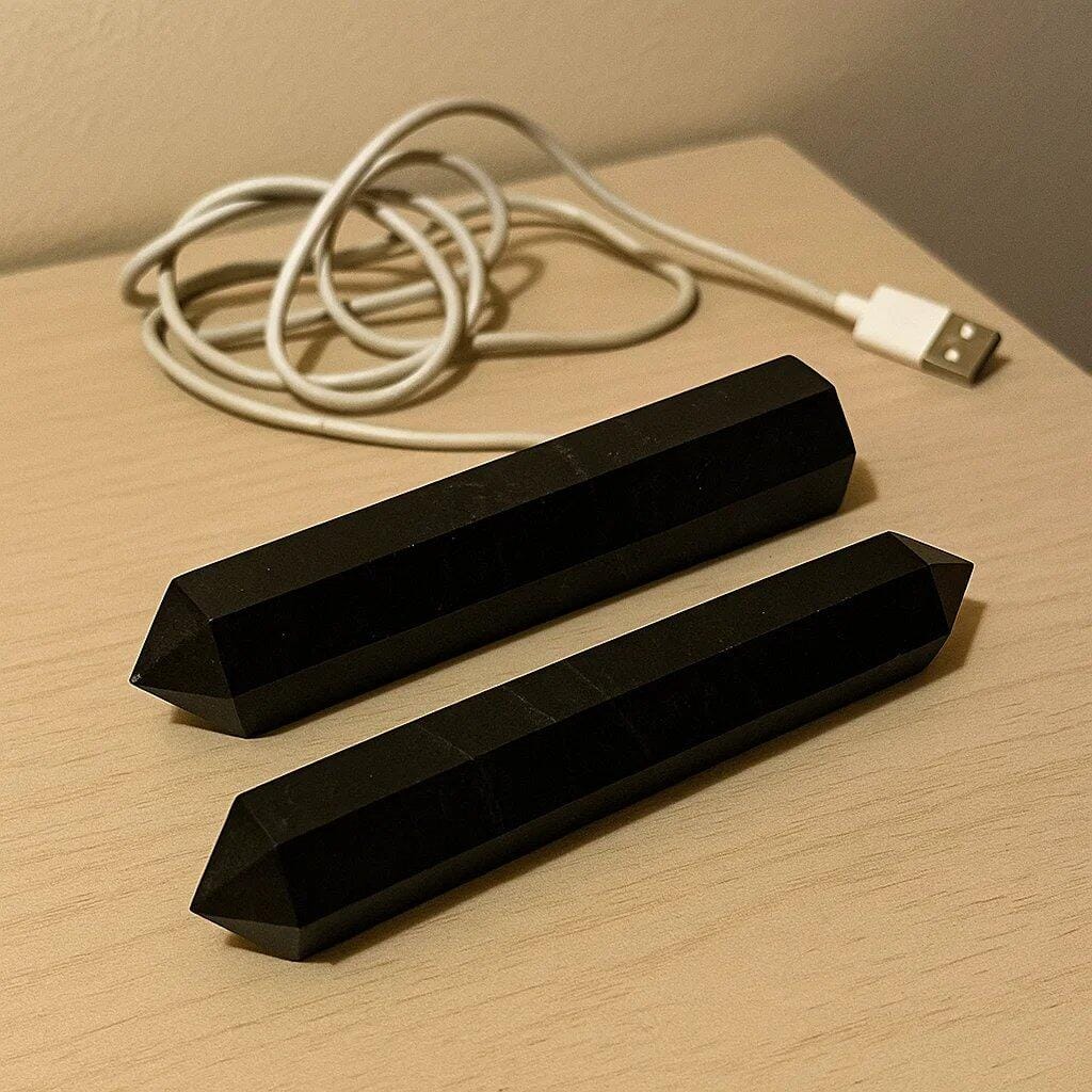 Customer photo review of Premium Black Tourmaline Vastu Pencil for Strong Energy Shielding, Instant Space Cleansing, and Vastu Dosh Correction | Negative Energy Remover By Vastu Mandir (3-4 Inch)