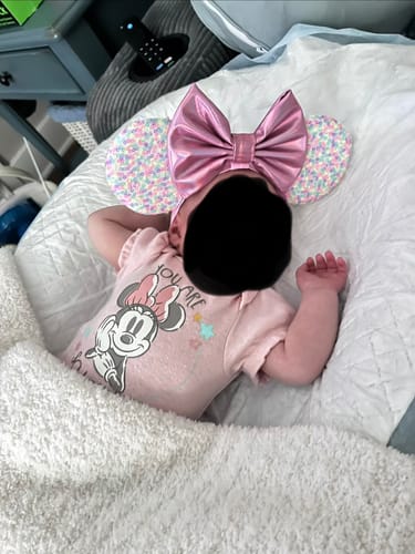 Customer photo review of Pink Confetti Mommy & Me Mickey Ears