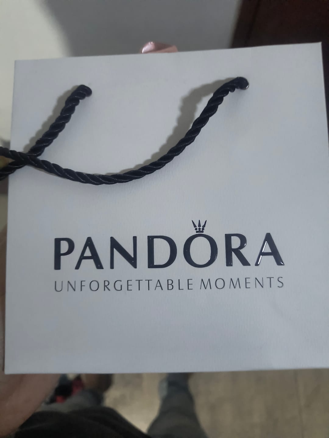 Customer photo review of ANILLO COMPROMISO CORONA ROSA BRILLANTE PANDORA