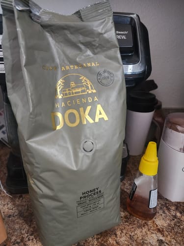 Customer photo review of Café Hacienda Doka Peaberry AA
