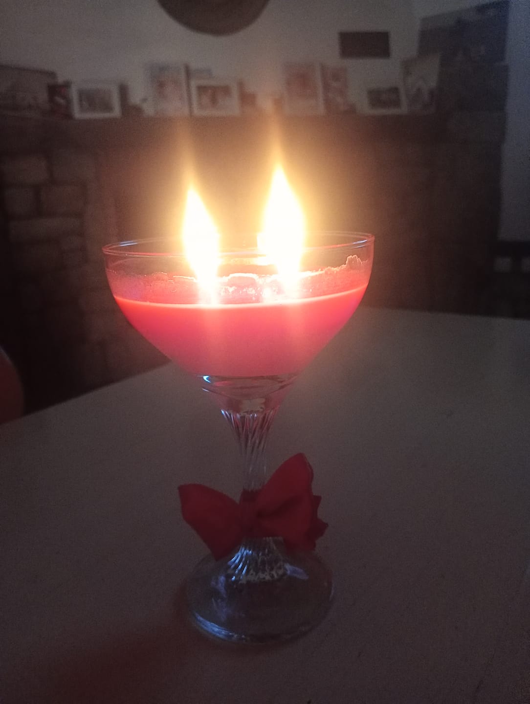 Customer photo review of Colorante líquido para velas ROJO PRIMARIO