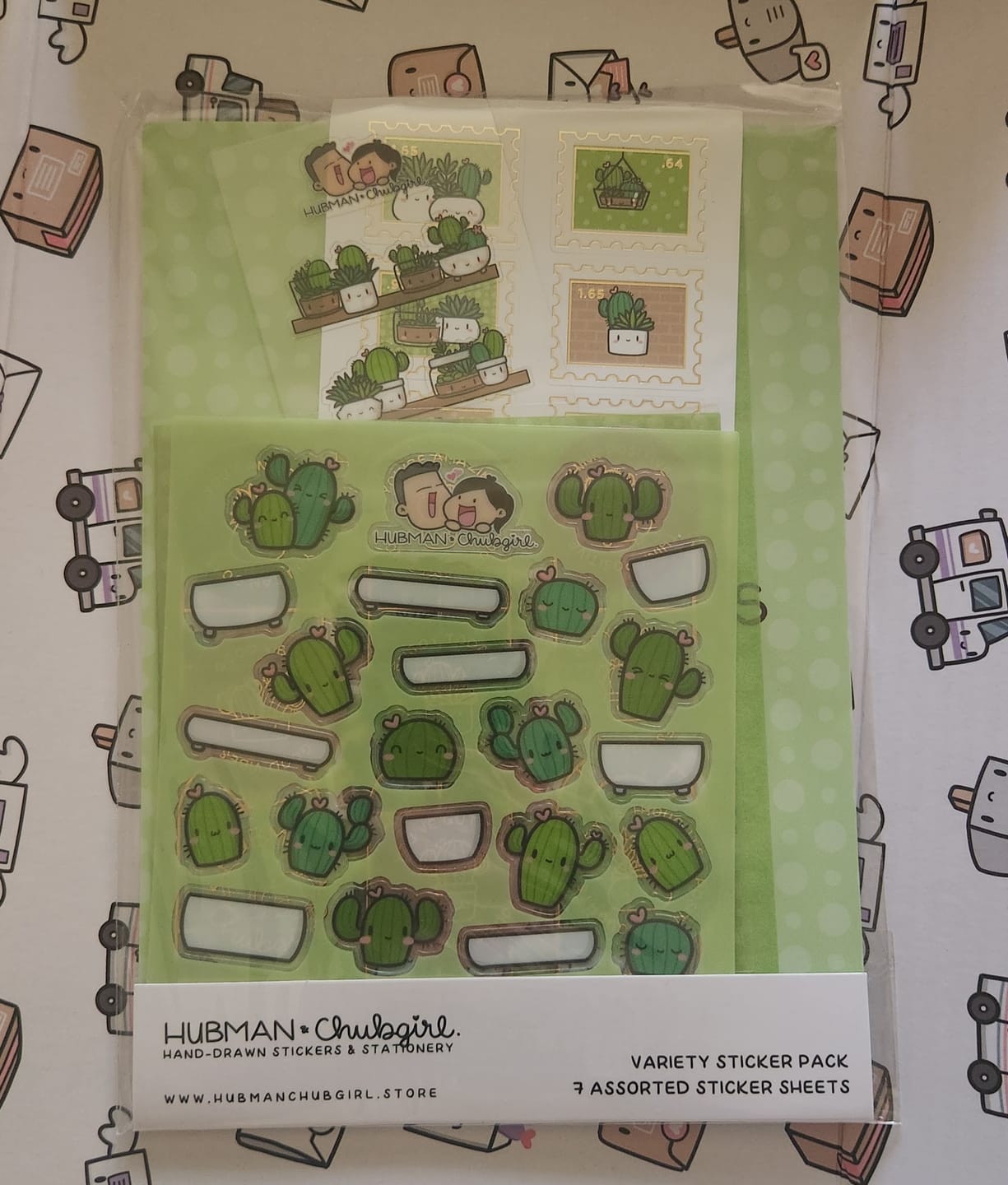 Customer photo review of Cozy Plants Variety Sticker Pack