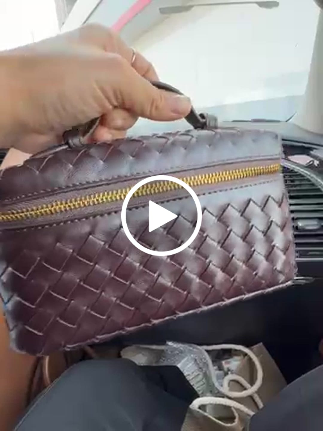 Customer video review of Tara Woven bag