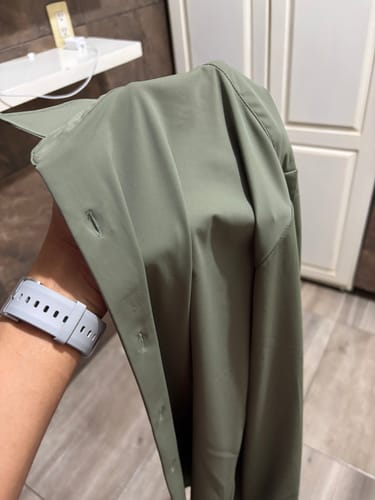 Customer photo review of Camisas Para Hombre Premium Spandex B55401 Verde