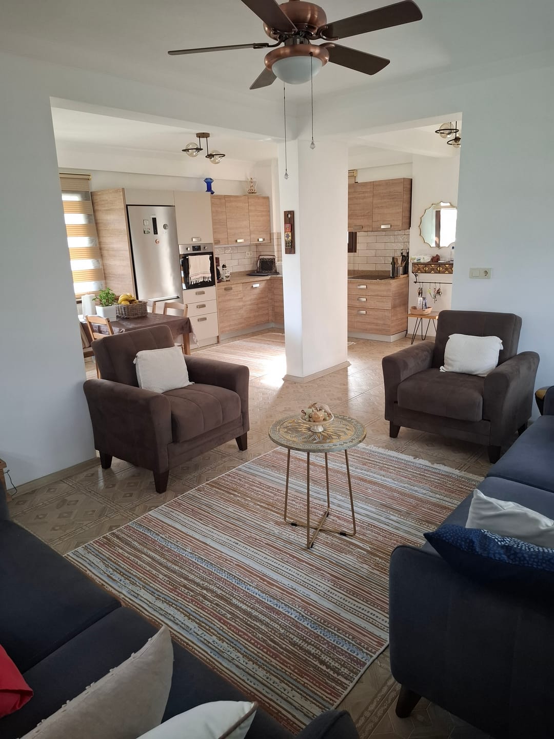 Customer photo review of Maya %100 Naturel Pamuk Yıkanabilir Çift Taraflı Oturma Odası Mutfak Koridor Modern Kilim 35 MULTY