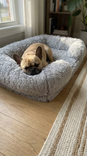 Customer photo review of ComfortCradle Dog Bed: Orthopedic Pet Comfort