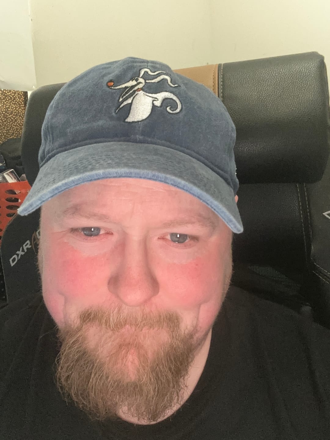 Customer photo review of Disney Tim Burton's The Nightmare Before Christmas "Skeleton’s Best Friend" – Dad Hat