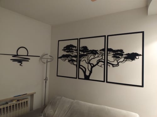 Customer photo review of Décoration murale en métal noir - Arbre de vie Africain
