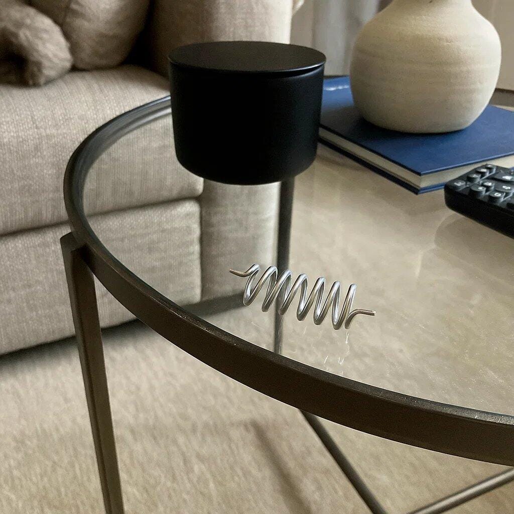 Customer photo review of Premium Stainless Steel Vastu Spring Remedy Clockwise Anticlockwise for Air Element Balancing, West Direction Vastu Remedies & Mental Clarity in Floor Embedding, Communication Zones & Social Areas by Vastu Mandir