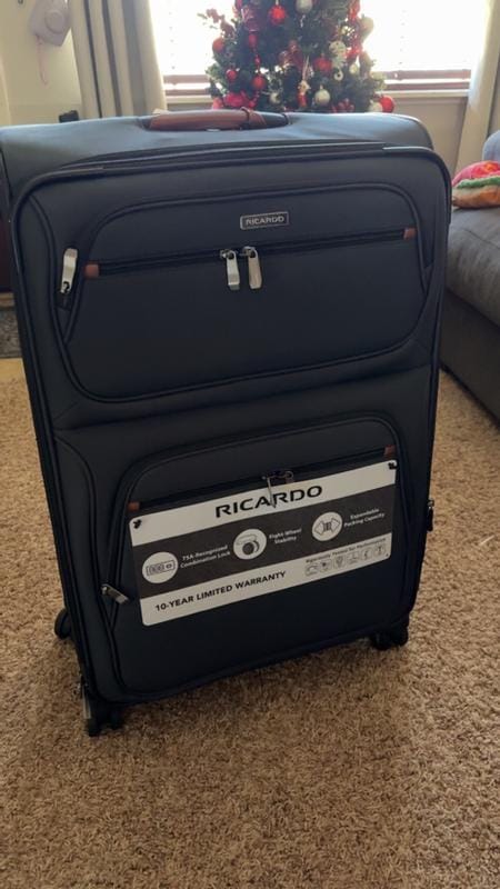 Customer photo review of Montecito 3.0 Softside Large Check-In Expandable Spinner