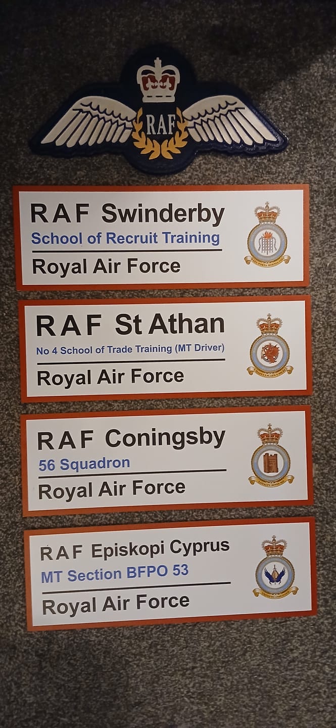 Customer photo review of RAF Station Wall Sign