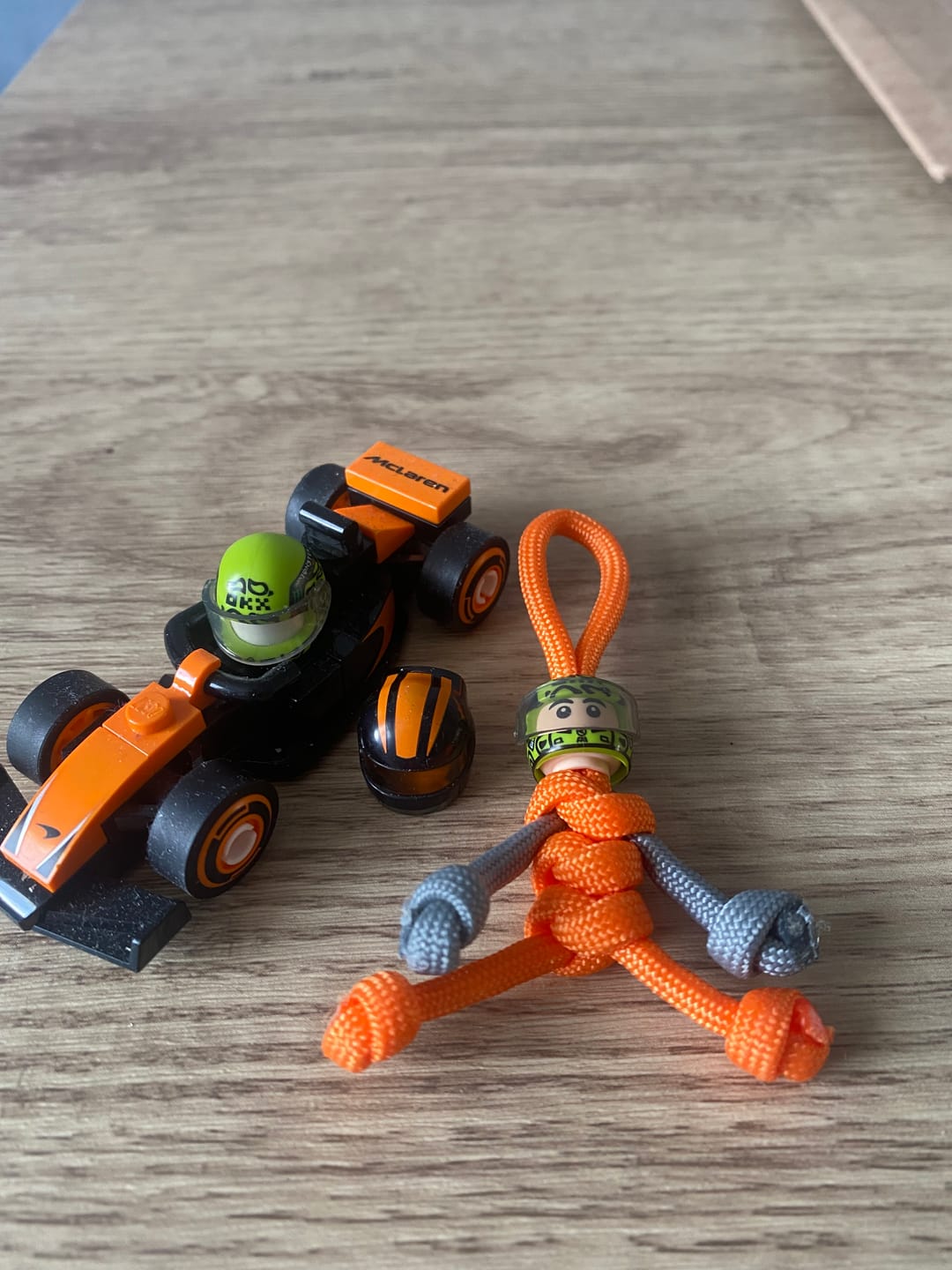 Customer photo review of Limited Edition 2025 Lando Norris Racing Paracord Buddy Keychain