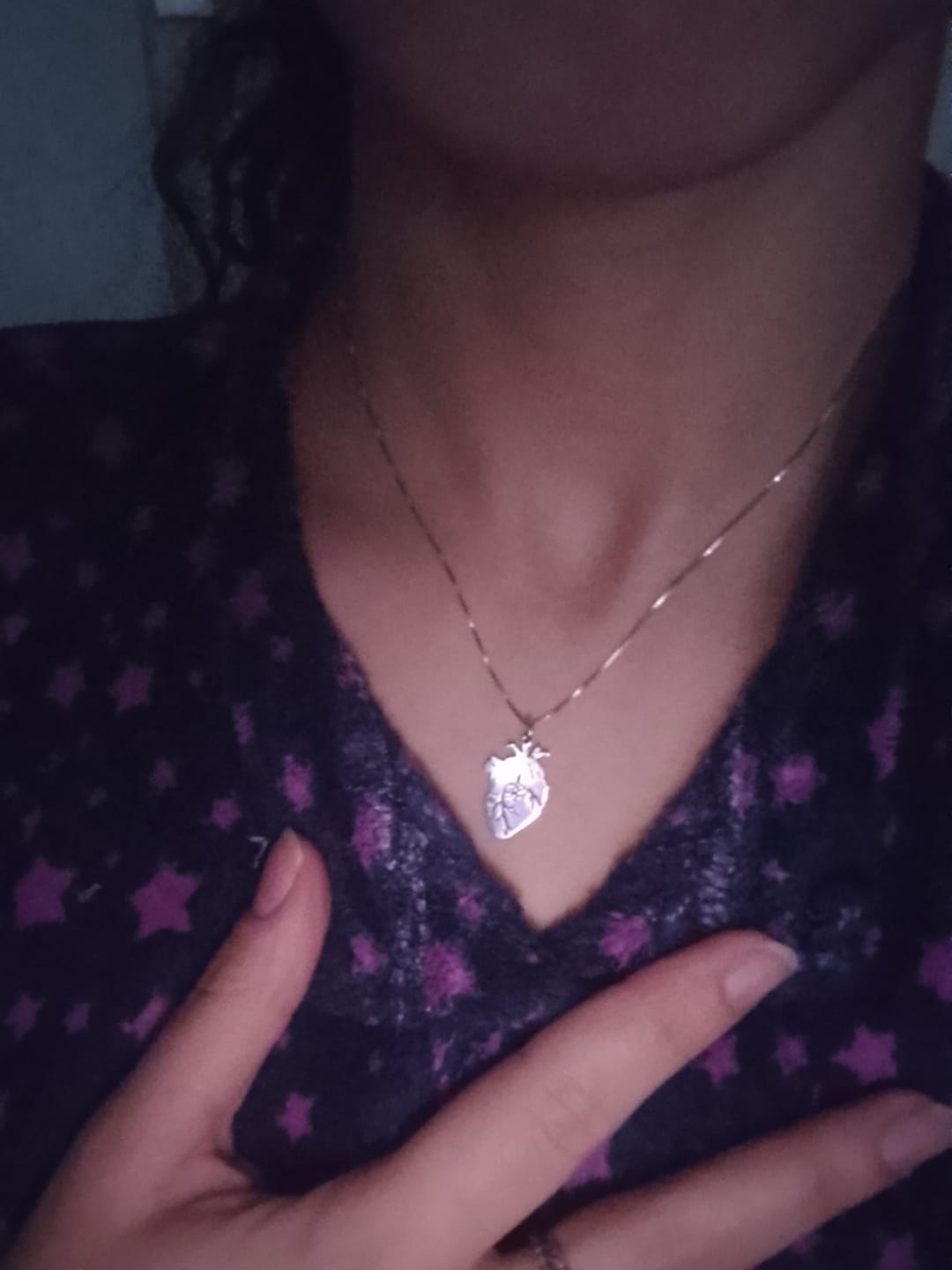 Customer photo review of Coppia collane cuore anatomico divisibile