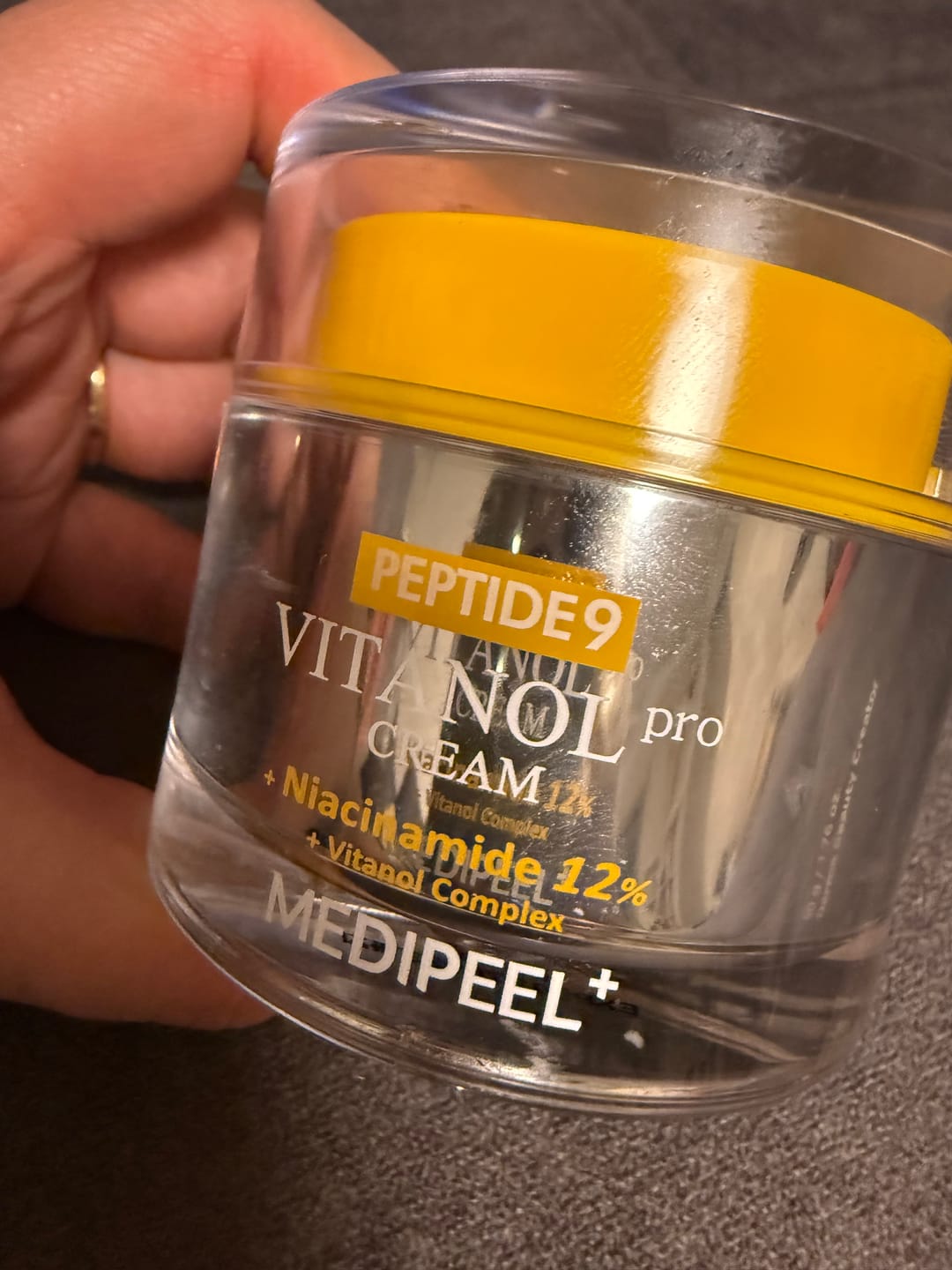 Customer photo review of Liftinga krēms ar peptīdiem un 12% niacinamīdu MEDI-PEEL Peptide 9 Vitanol PRO Cream