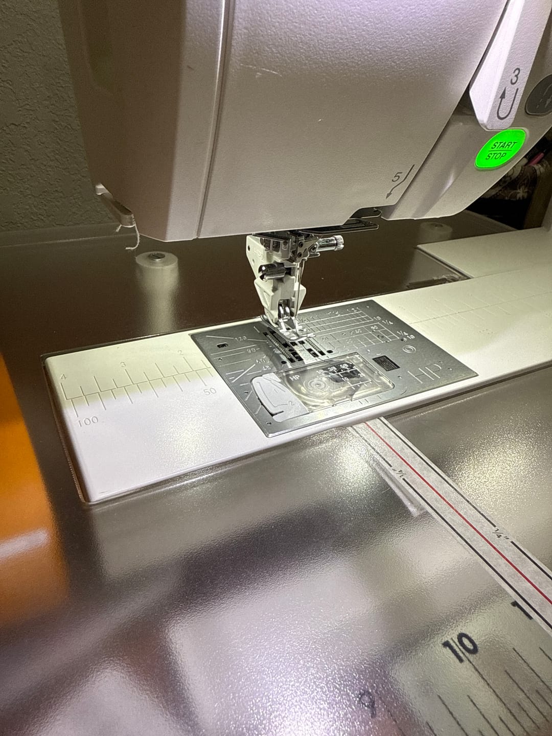 Customer photo review of Acufeed Straight Stitch Foot HP2 (9mm), Janome #202415004