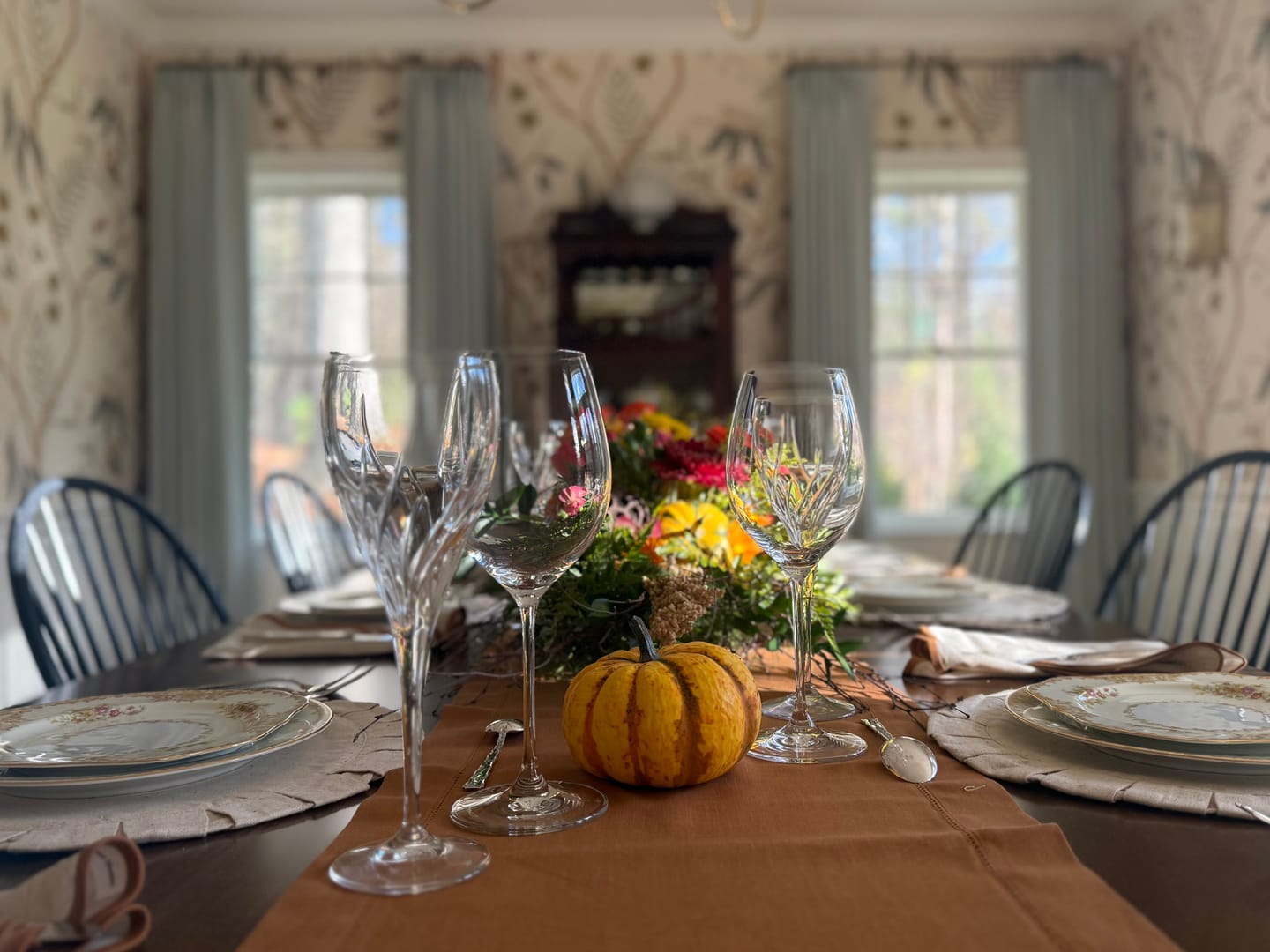 Customer photo review of Classic Hemstitch Table Runner