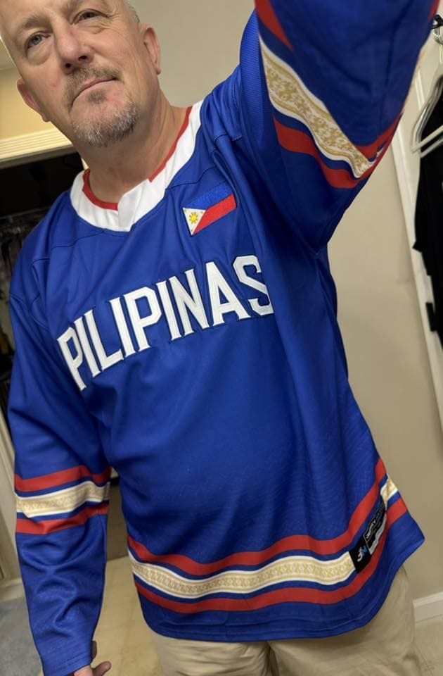 Customer photo review of Philippines Heritage Custom Hockey Jersey