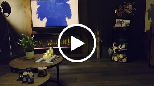 Carolien K. review of EVIQ Elektrische sfeerhaard 3D Platina 50″ inch – 128 cm image 1 out of 1