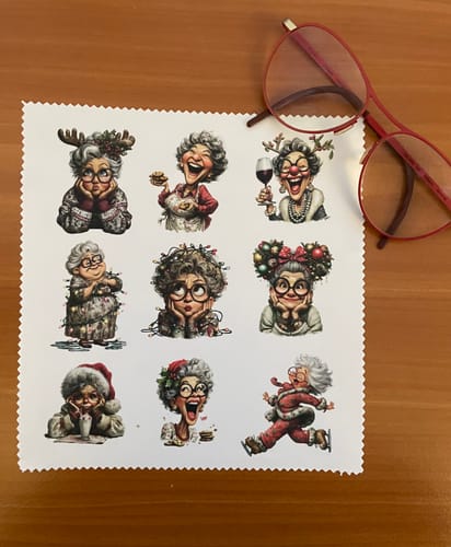 Customer photo review of Microvezel Brillendoekje voor sublimatie