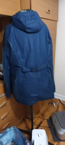 Customer photo review of 3 Metre Premium Poly Wool Fabric - 55"-  (Green, Blue & White)