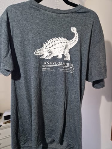 Customer photo review of Ankylosaurus Armored Earth Beast T-Shirt