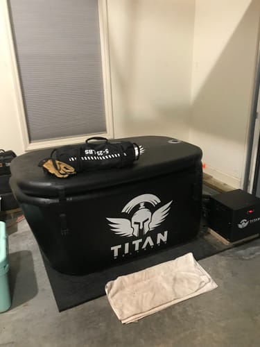 Customer photo review of Triumph Cold Plunge Tub + Chiller Bundle